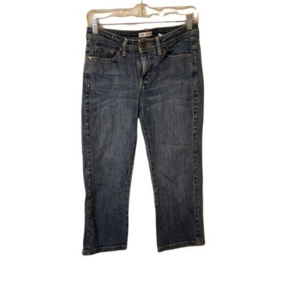 LEE Womens Size 4P Blue  Solid Crop Jeans - Picture 1 of 10